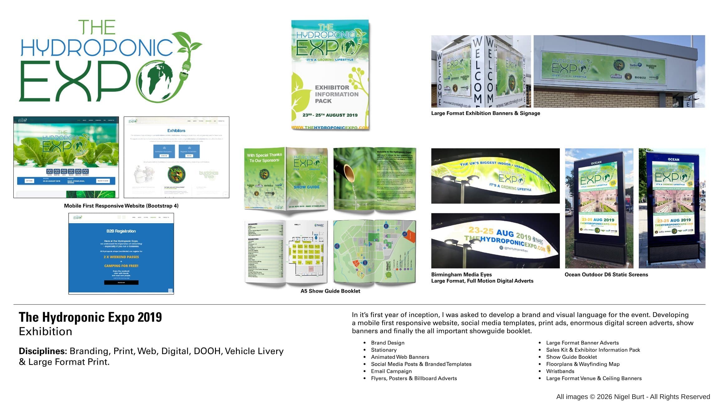 The Hydroponic Expo 2019 portfolio visual