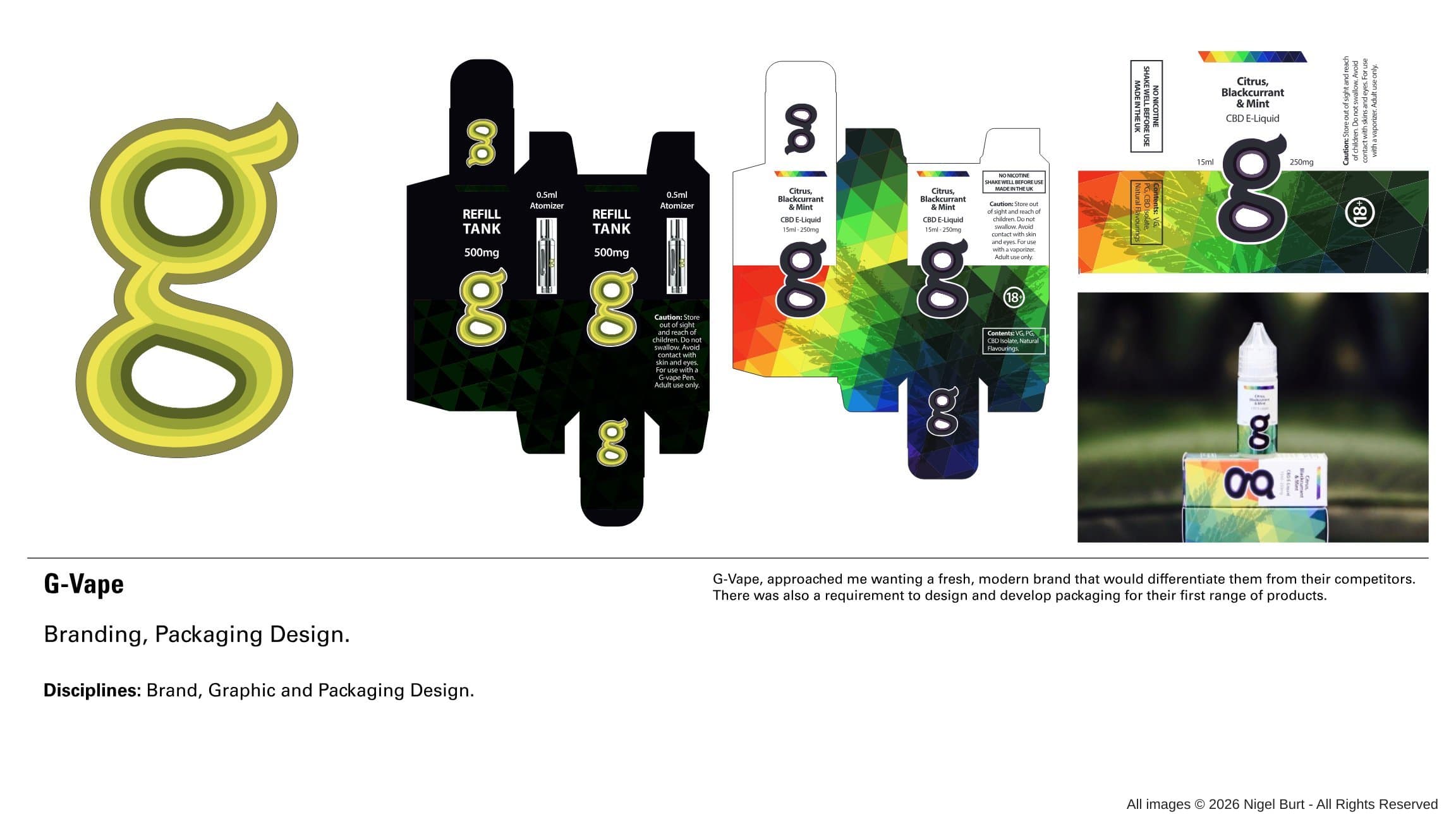 G-Vape Packaging portfolio visual