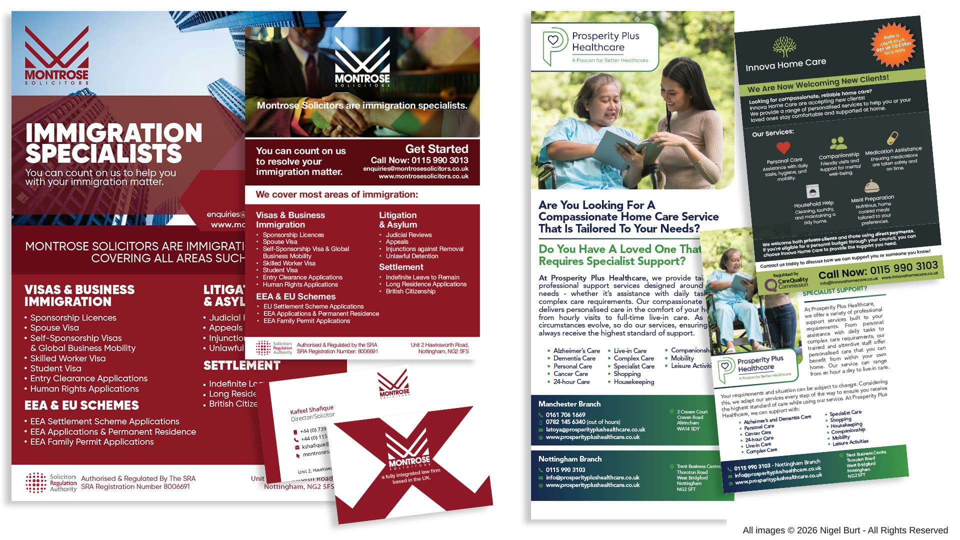 Flyers, Business Cards & Roller Banners portfolio visual