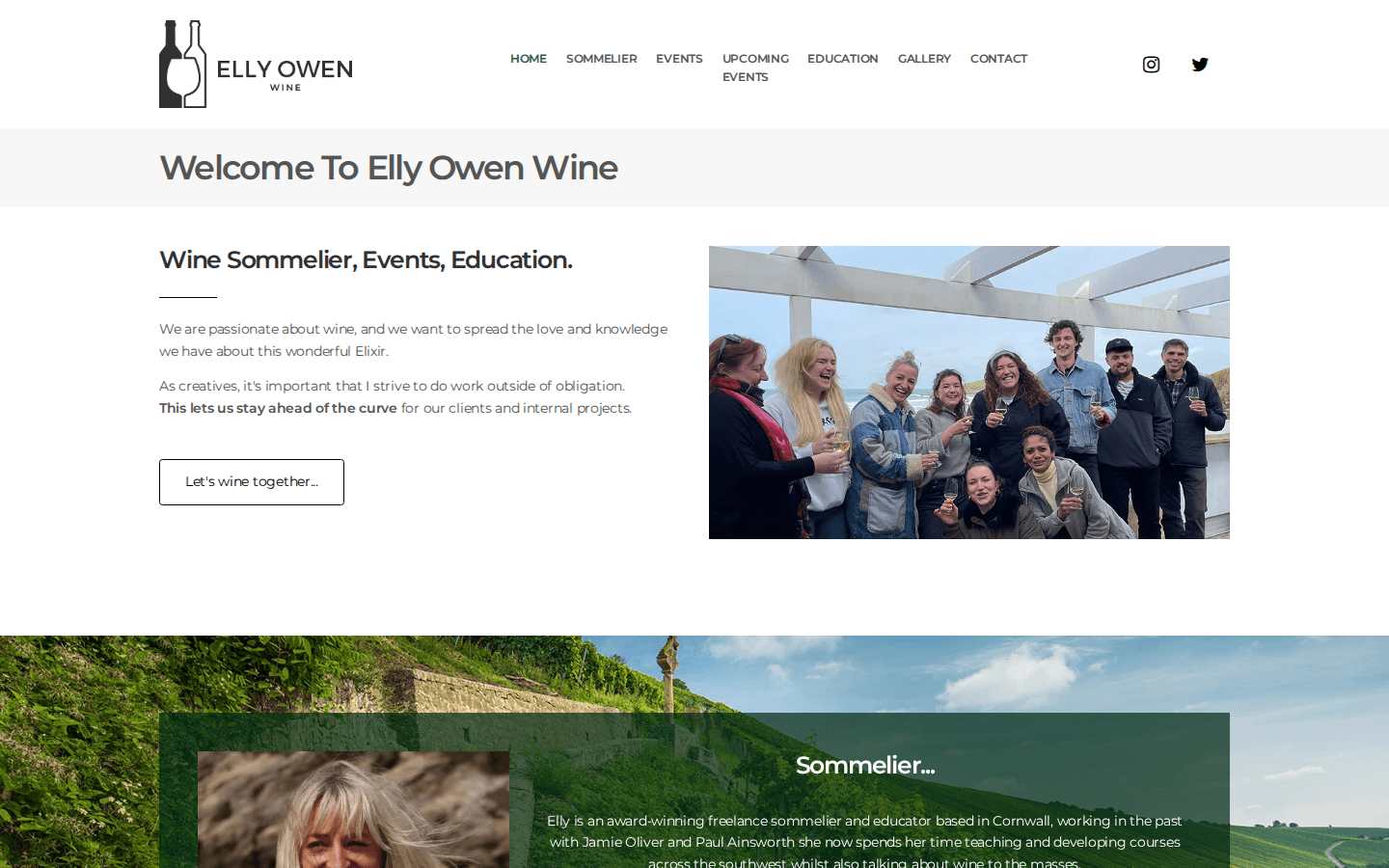 Elly Owen Wine portfolio visual