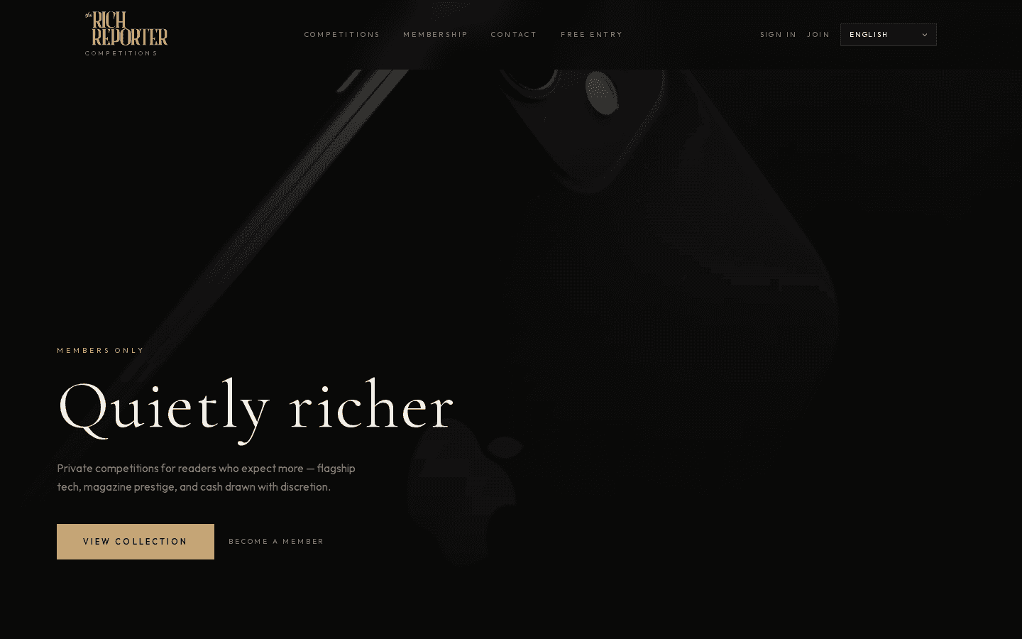 The Rich Reporter Comps portfolio visual