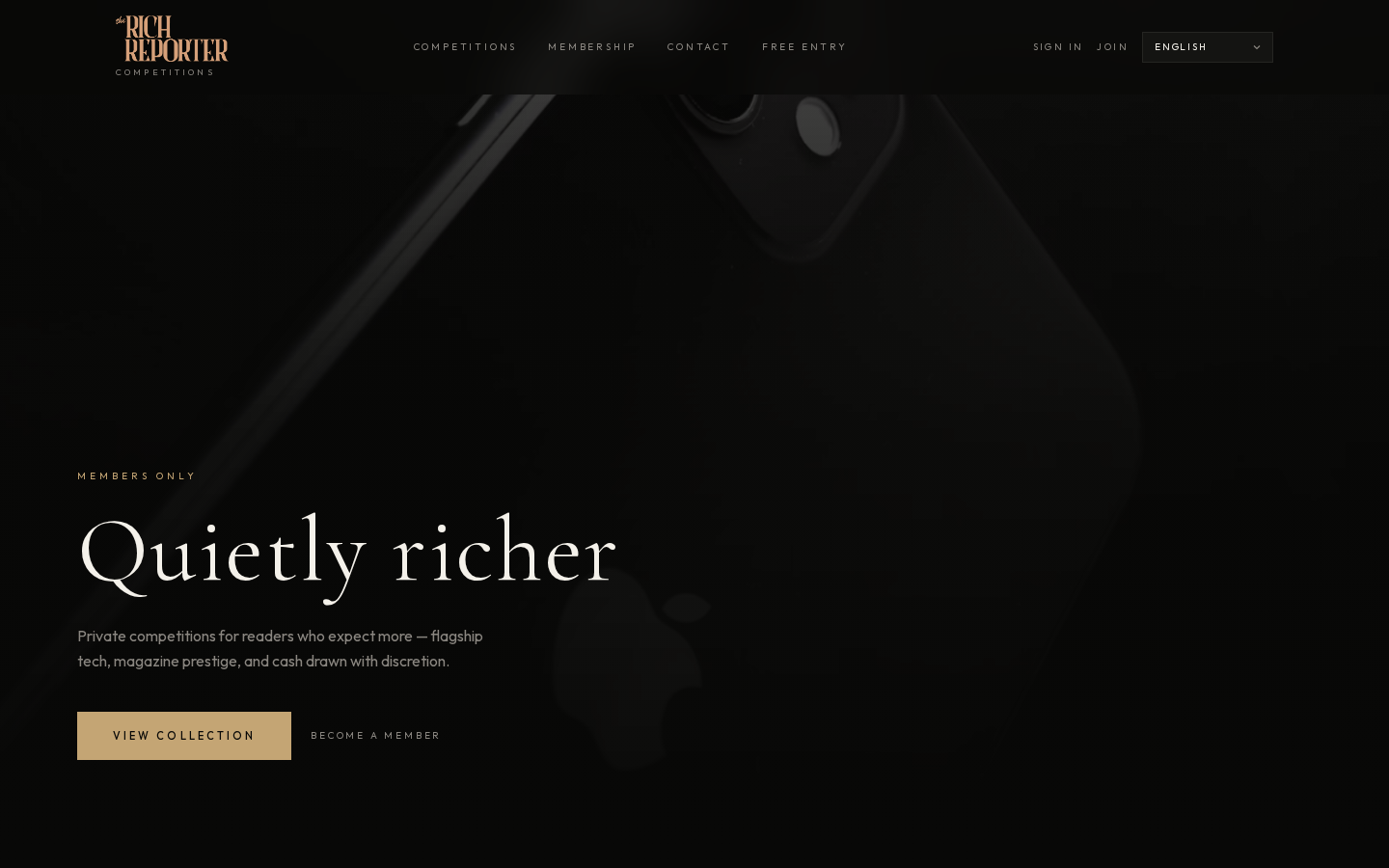 The Rich Reporter Comps screenshot